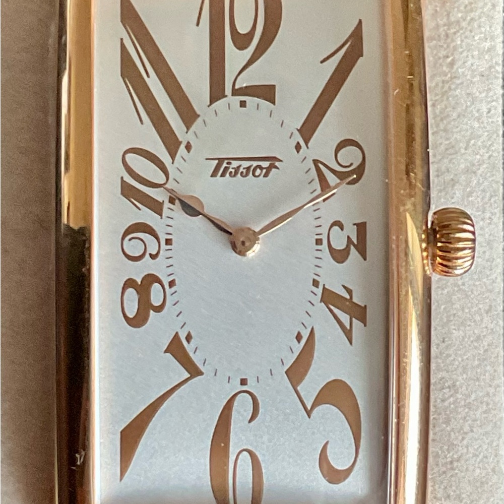 Rare Deco Tissot Heritage Banana Watch w Original Box Booklets EUC - Picture 8 of 16